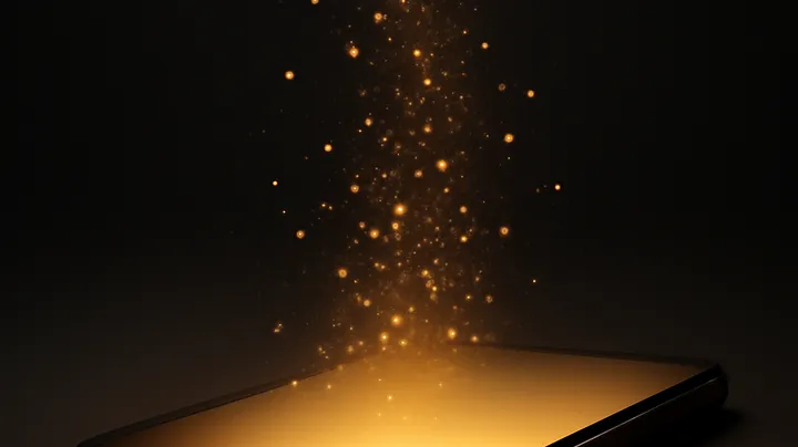 GGGJL COM - Modern phone with glowing screen GGGJL COM Modern phone with glowing screen